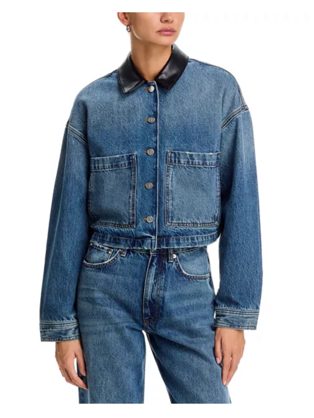 Anine Bing Yuma Denim Jacket Nwt Sz S